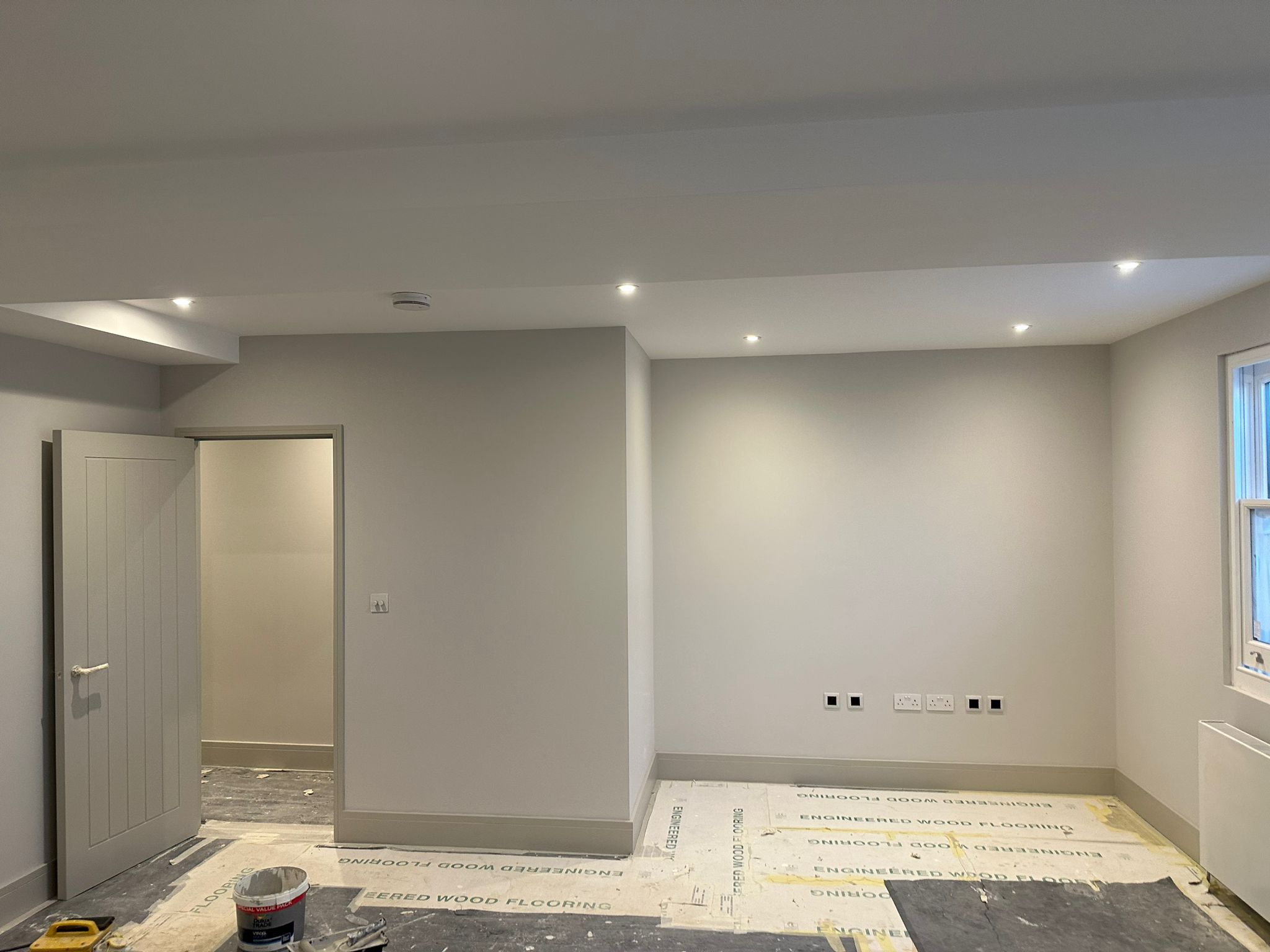 Second fix plastering electrical complete